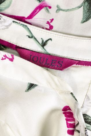 Joules Rosamund Cream Hedgerow Pop Over Blouse